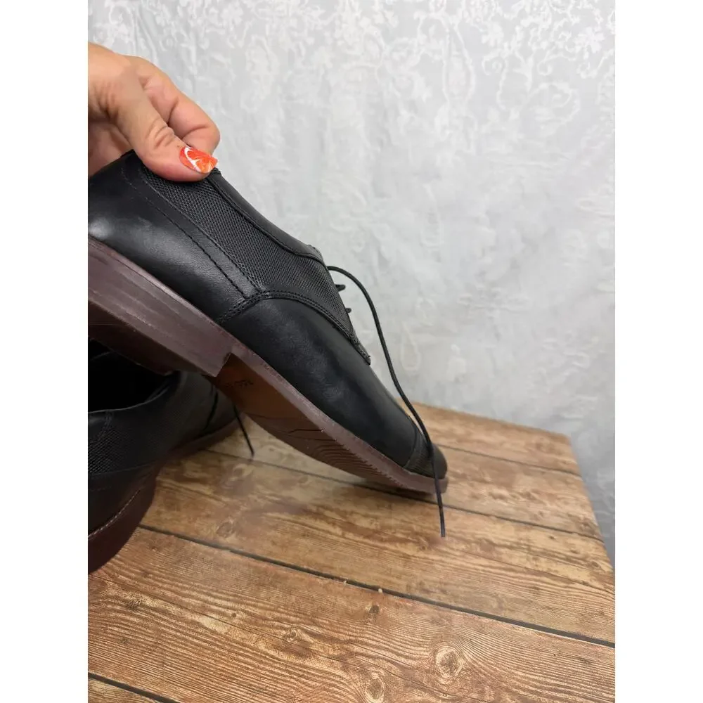 Rockport Men’s Black Leather Cap Toe Oxford Dress Shoes Size 13